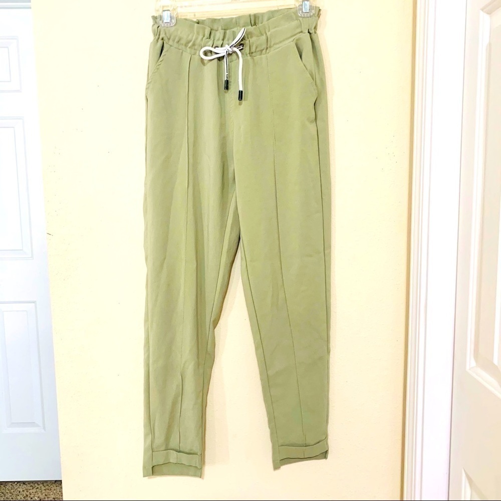 VENTI6•mint Green pull on jogger pants